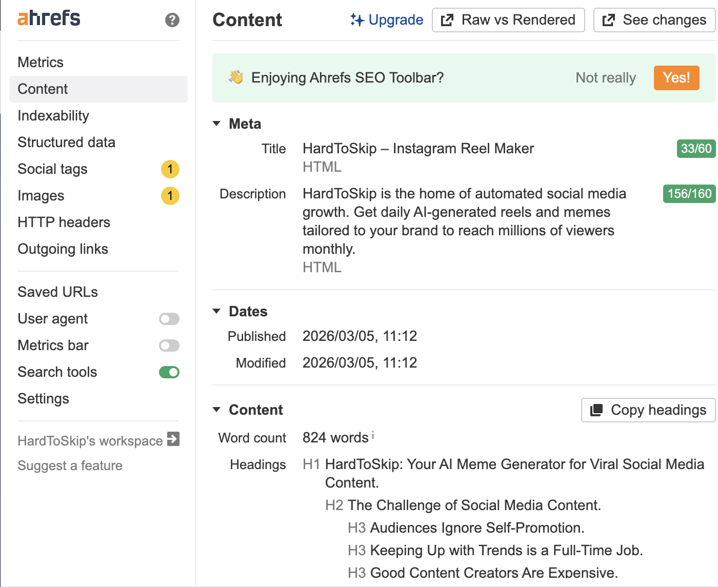 Content page after SEOWorkerAI improvements